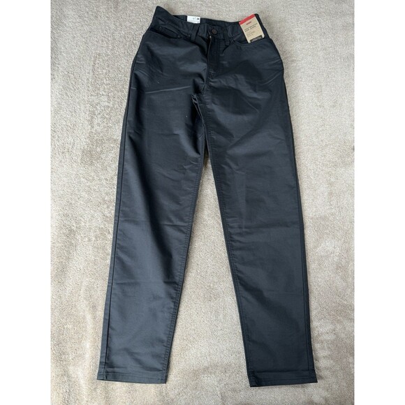 Levis High Waisted Mom Jeans Cotton Hemp Pants Black Size 27x30 - Picture 1 of 15
